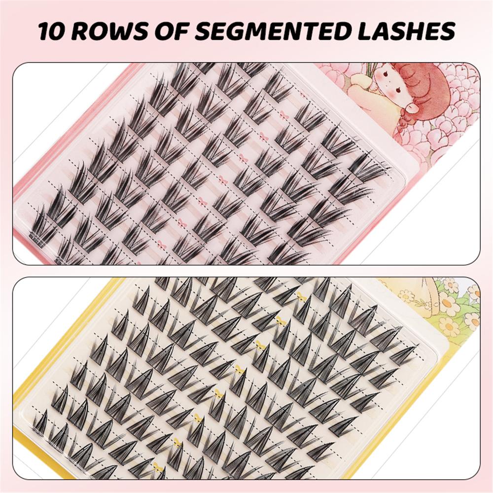 Wispy Manga Eyelash Clusters Natural Anime Individual Lashes 60/100Pcs Fairy Lash Clusters