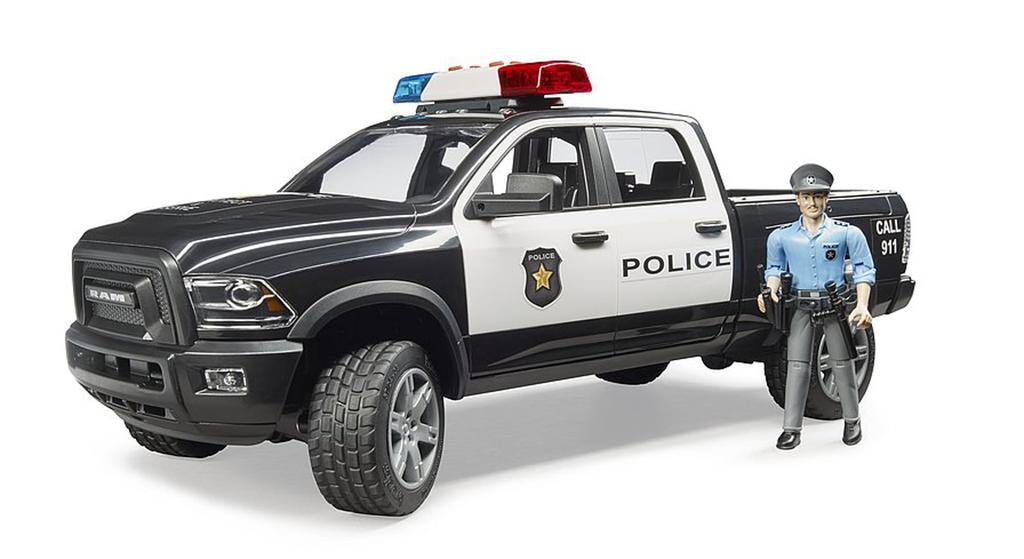 Bruder RAM Power Wagon Police Car (with Figure) BR02505