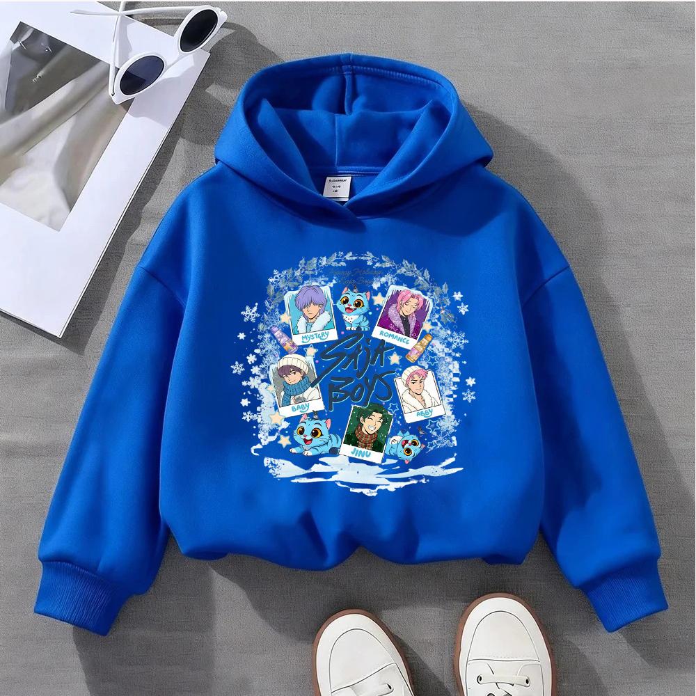 Comfortable Huntmas Children's Hoodie with Cute Christmas Characters and a "Huntmas Wishes" Designed Girls' Sweatshirt