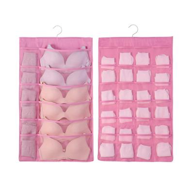 Organizador Colgante para Sujetadores Tela Oxford Doble Cara Transpirable Gran Capacidad Almacenamiento de Ropa Interior