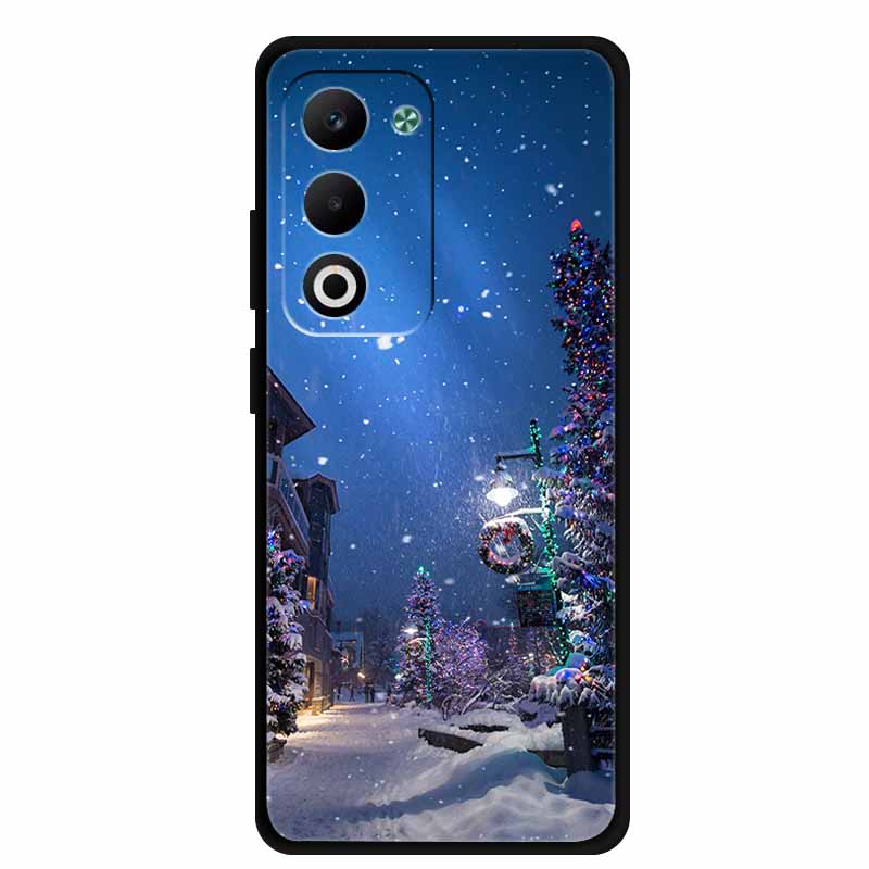 Christmas Phone Case For Oppo A5 5G CPH2735 / A5 4G CPH2727 Christmas Tree Soft Silicone TPU Back Cover Bumper For Oppo A5 Coque