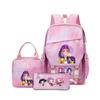 Witch Hunters Three-Piece Backpack Kpop Demon Unters Printed Backpack Lunch Bag