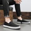 Fashion Canvas Men's Shoes Breathable Summer Casual Loafers Slip On Soft Bottom Board Shoes Solid Flat Sneakers Male Light Flats Shoes