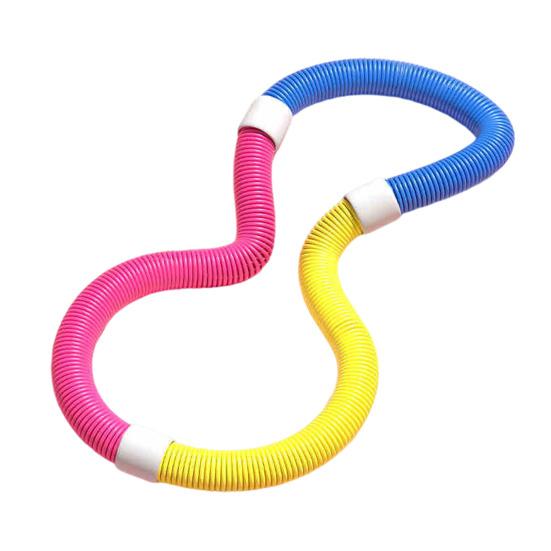 Cerchio Hula Hoop Morbido Ponderato con Molla Amico della Vita Pieghevole per Fitness Portatile Palestra Domestica Uomini Donne Adulti Corpo Vita Dimagrante Attrezzatura per Esercizio