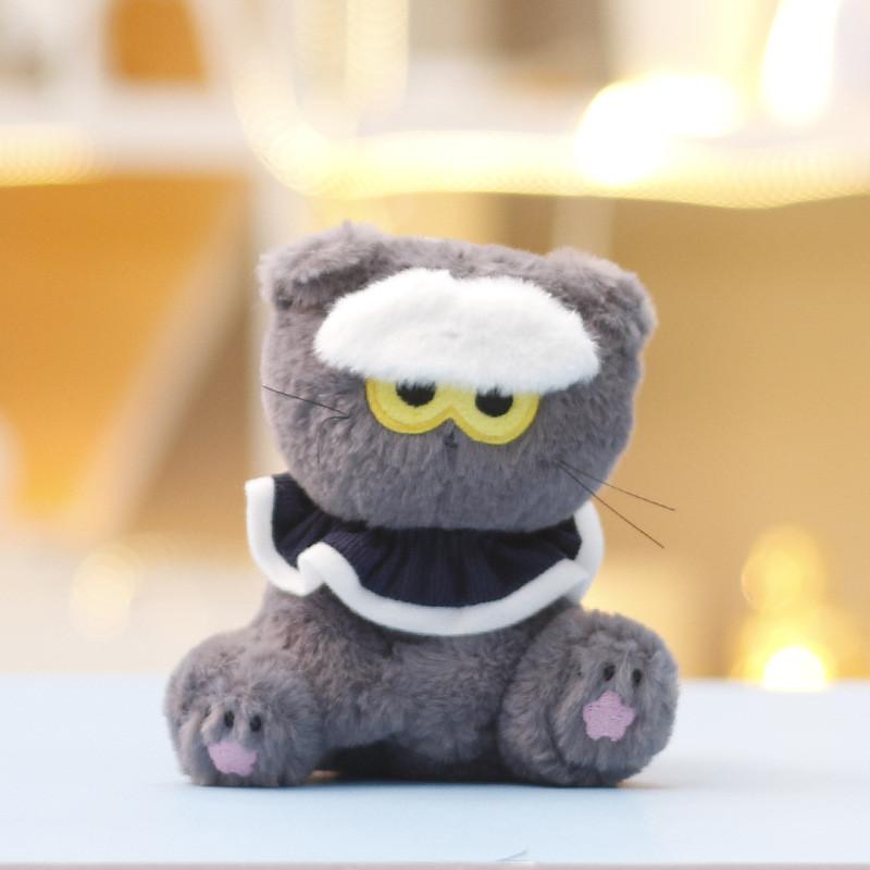 Kwon Ji Yong Plush Cat Keychain With Soft Short Pile For Girls Gift And Bag Decoration