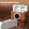 Retro Camera‑Shape Silicone Earbud Protective Case With Metal Keychain Washable Anti‑Dust Cover For AirPods Pro 2