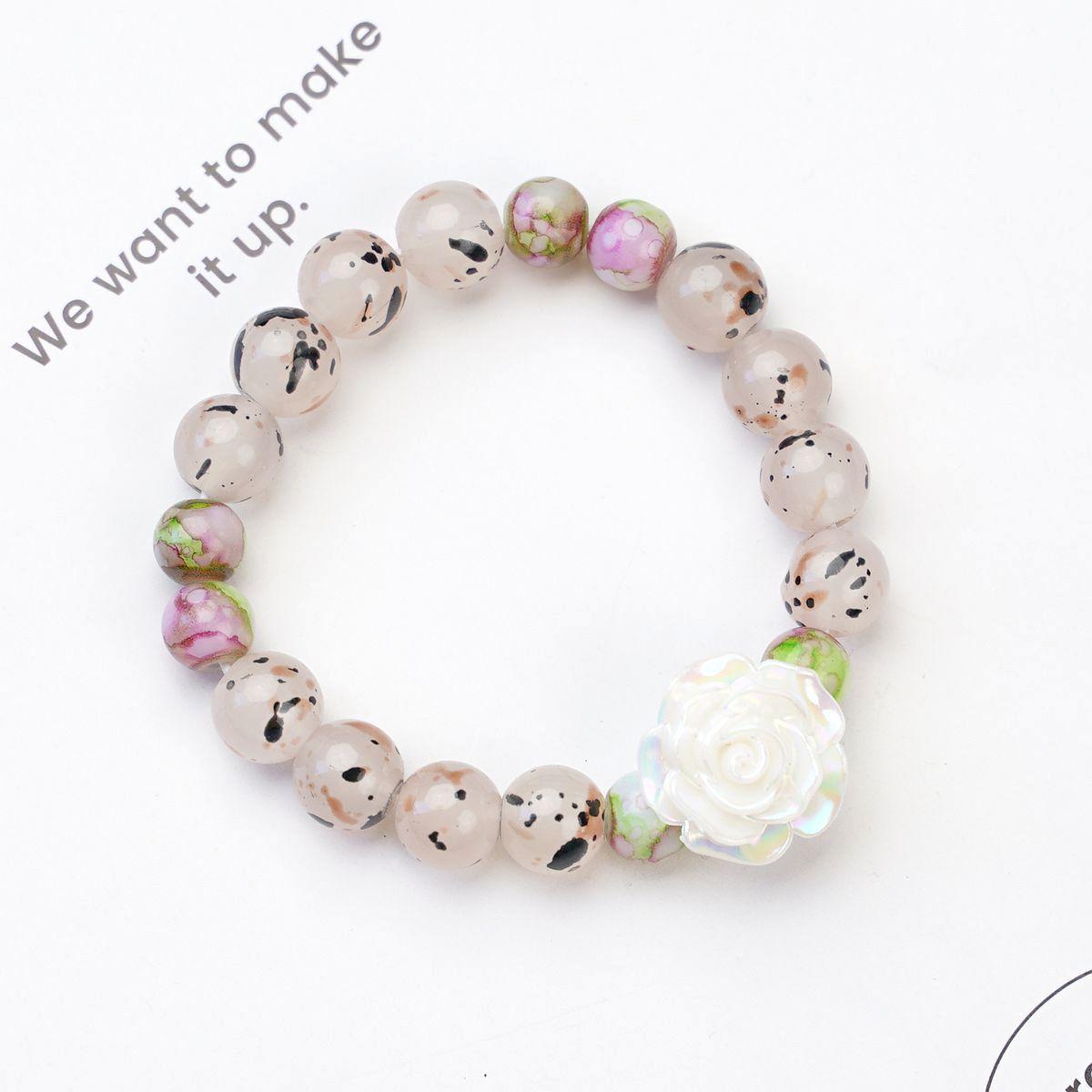 Guofeng Creative Rose Mori Cultural Play Bracelet Wholesale Literature and Art New Chinese Style Student Game Bracelet Tide