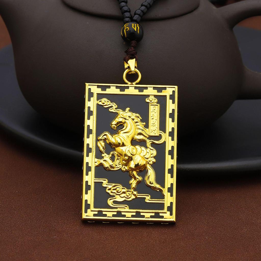 Elegant Natural Hetian Jade Necklace with Gold and Xiuyan Jade Pendant - A Fashionable and Timeless Gift for Women