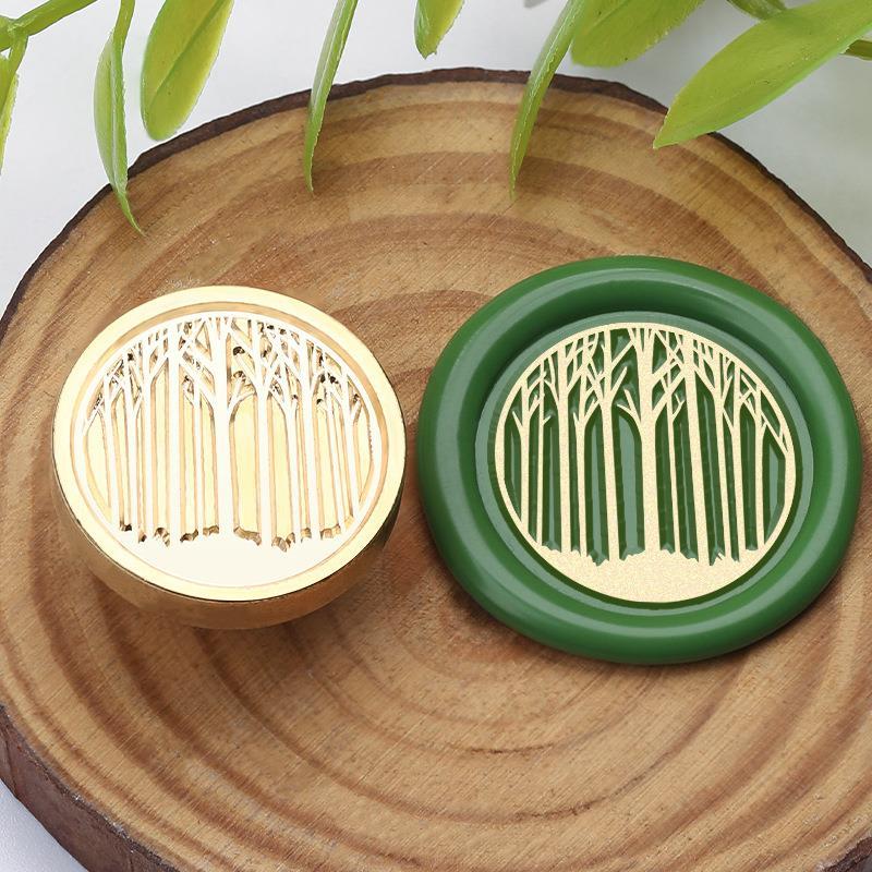 DIY Retro Antique Metal Plant Sealing Wax Seal Stamp For DIY Wedding Invitations Decor Ancient Wax Stamp Craft