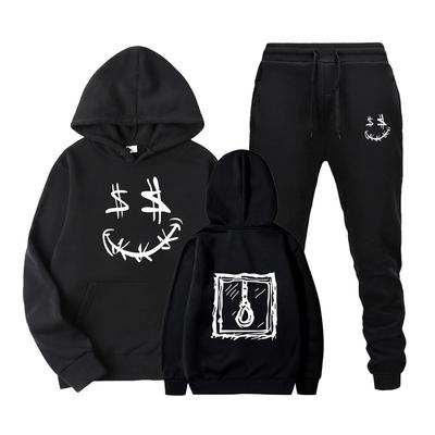 Street Fashion Hoodie Pants Set for Men and Women Street Fashion Wear with Printed Hoodie Casual Hoodie Pants Set