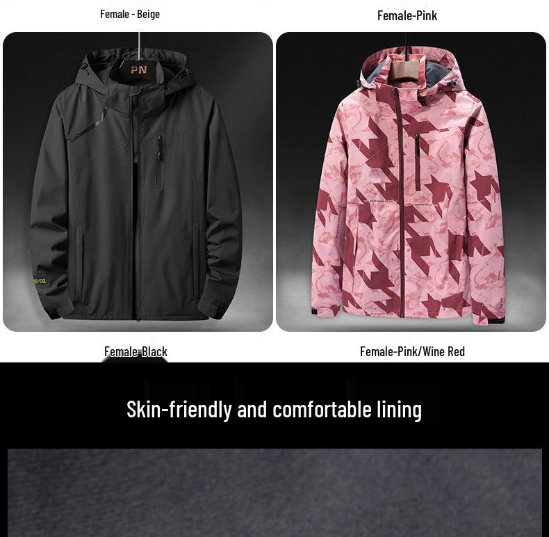2025 Wasserdichte Windjacke: Vielseitige Freizeit-Oberbekleidung für Männer & Frauen - Ideal für Outdoor-Sportarten im Frühling & Herbst