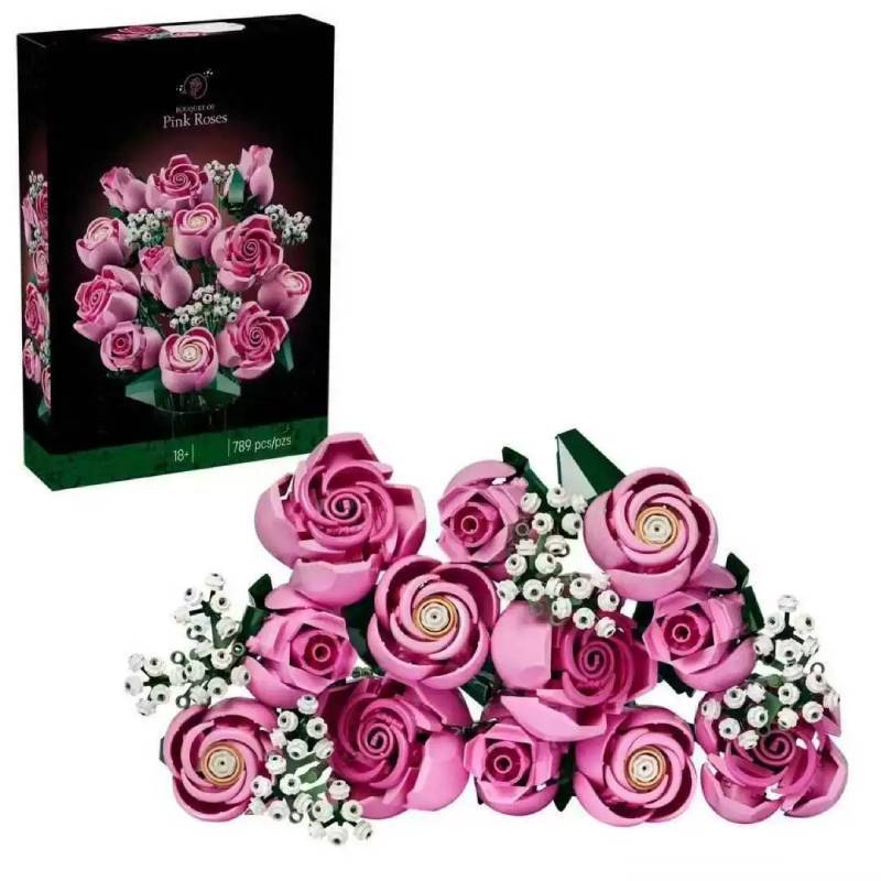 Preserved Flower Compatible Construction Set For Romantic Gift Home Decor