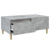 Vidaxl Coffee Table, Concrete Grey, 90X50X36.5 Cm
