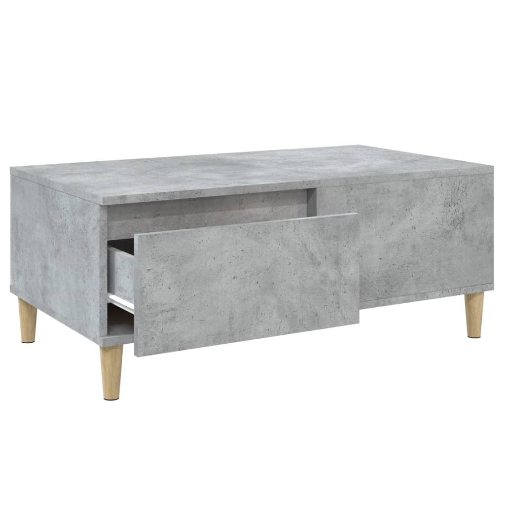 Vidaxl Coffee Table, Concrete Grey, 90X50X36.5 Cm