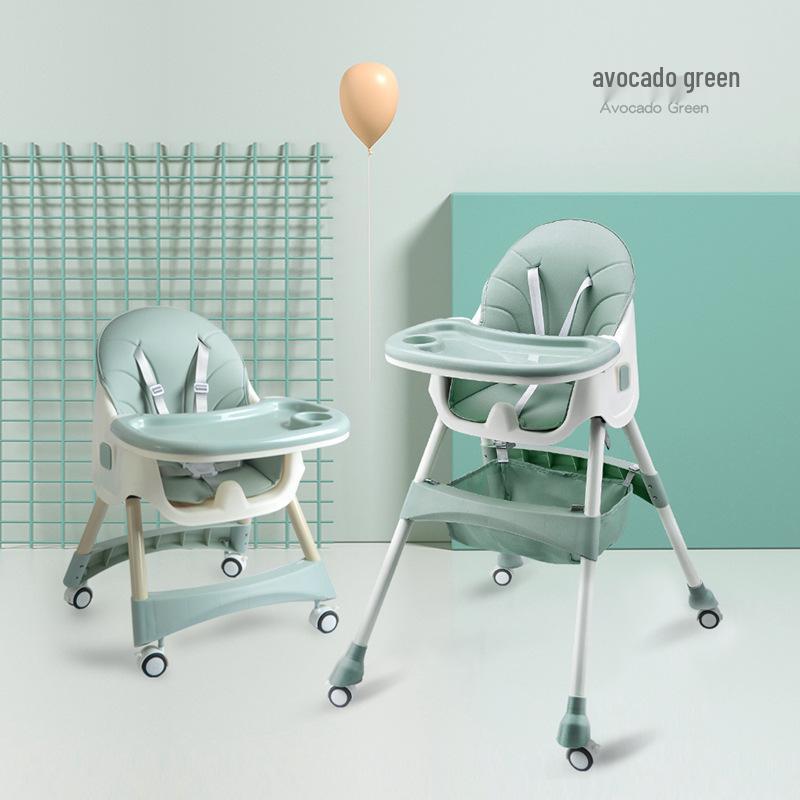 Adjustable Soft Baby High Chair with Detachable Seat