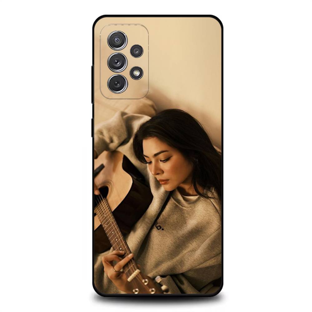 

P-Peraya M-Malisorn Faye Phone Case For Samsung S 25,24,23,22,30,21,10,9,Ultra,Plus,Lite,FE,4,5G Black Soft Case SamsungS25u