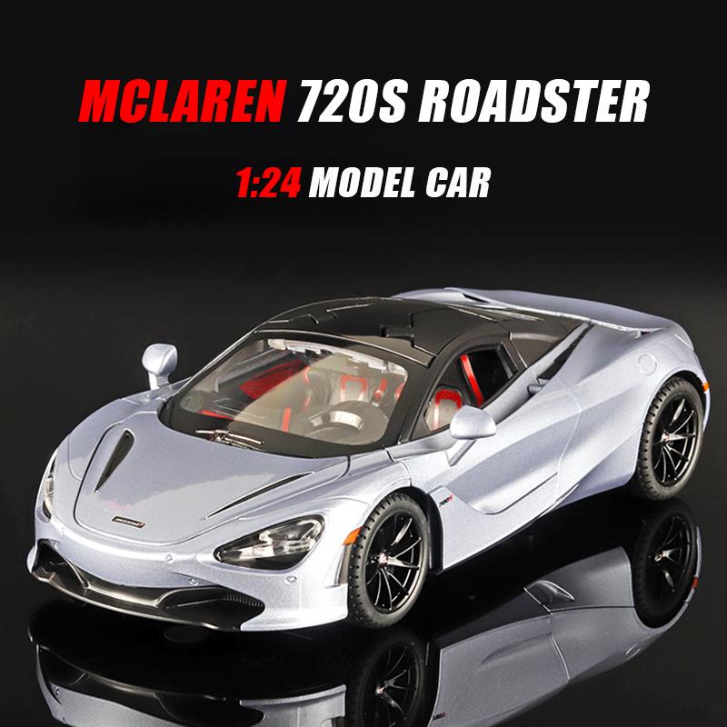 1/24 Scale McLaren 720S Alloy Sports Car Model Diecast and Toy Metal Vehicle Car Model High Simulation Collection Gift for Children