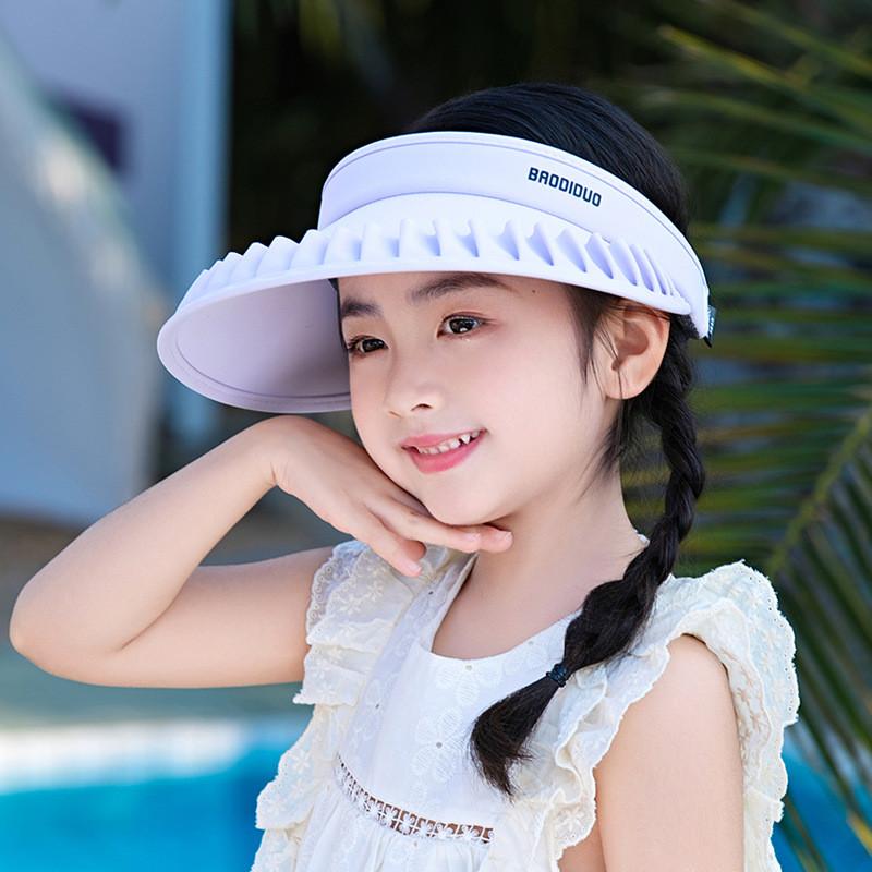 Summer Parent Child Floppy Hat With Large Brim In Ice Silk For Sun Protection And Outdoor Relaxation