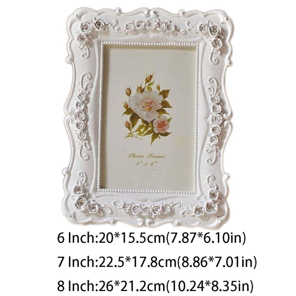 Einfache Anwendung Zarte Form Weißer Fotorahmen DIY Ins Wandbehang Fotorahmen Nordischer Stil Foto Display Ständer Blume