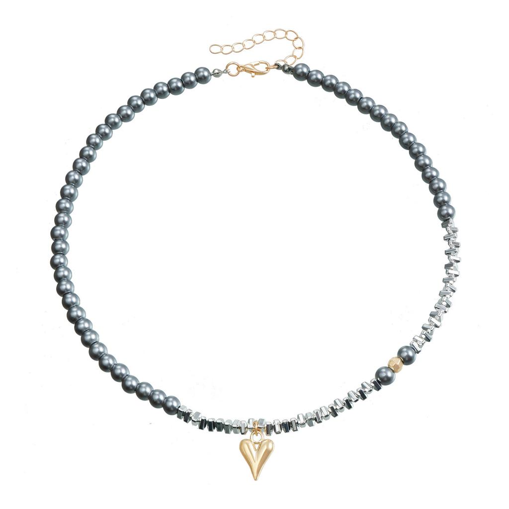 Bunte Halskette Perlen Halskette Verstellbare Kettenhalskette Stilvoller Halsschmuck Geeignet für Frauen und Mädchen Geschenk