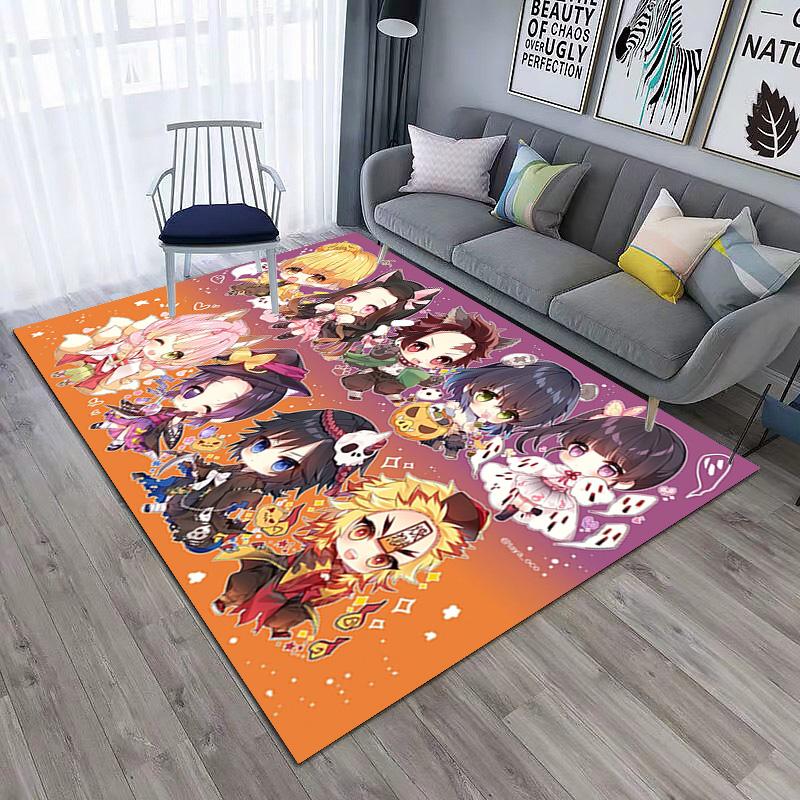 Japanese manga artist Koyoharu Gotouge's Demon Slayer carpet is suitable for living room and bedroom doormats office balcony decorative rugs H2