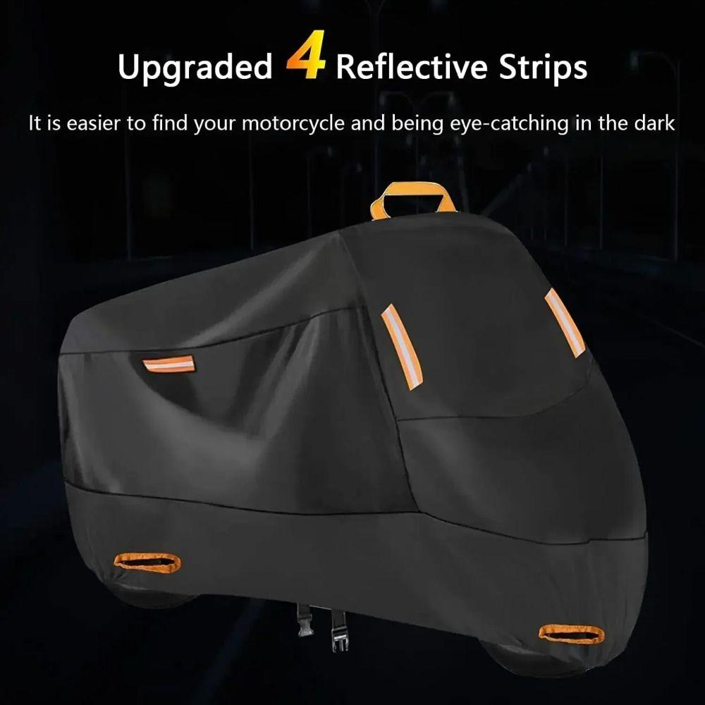 Thickened Motorcycle Cover 210D Fabric Scooter Cover Motorcycle Tarpaulin  All Season Dustproof