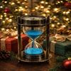 Nautical Hourglass Sand Timer with Clock Compass Maritime Desk Décor Gift