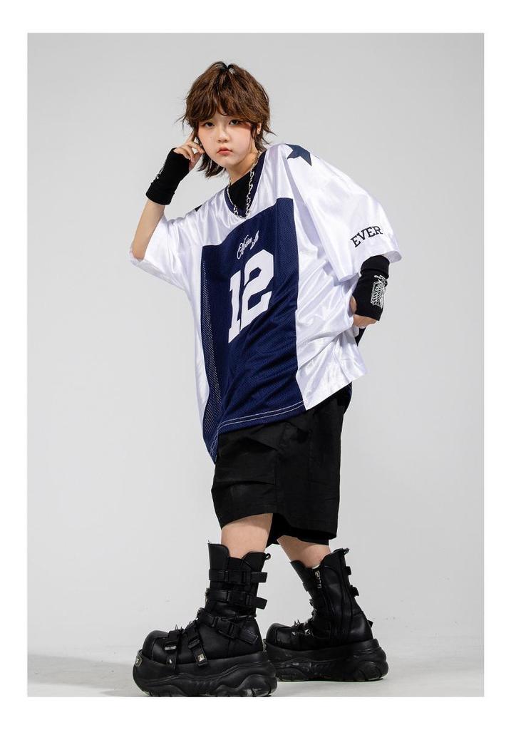 Kids' Silver Hip Hop Dance Costume Set for Boys & Girls