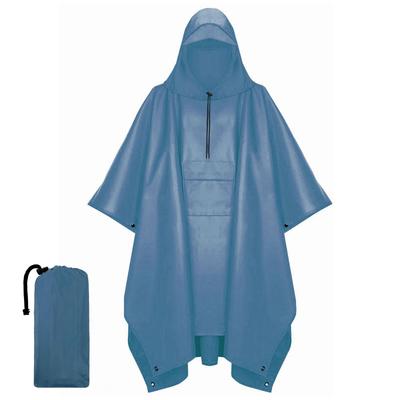 Poncho Fahrrad Regenschutz Poncho Regenmantel Poncho Regenmantel Blau [Raefill]