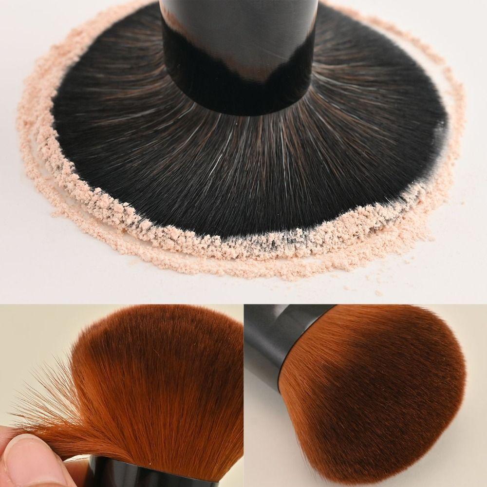Portable Face Brush with High-density Synthetic Fibers Professional Makeup Application  for Women