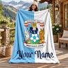 Coventry City F.C. Individualus pavadinimas flanelinis pledas, personalizuotas minkštas šiltas pliušinis pledas, pritaikyta dovana šeimai, draugams