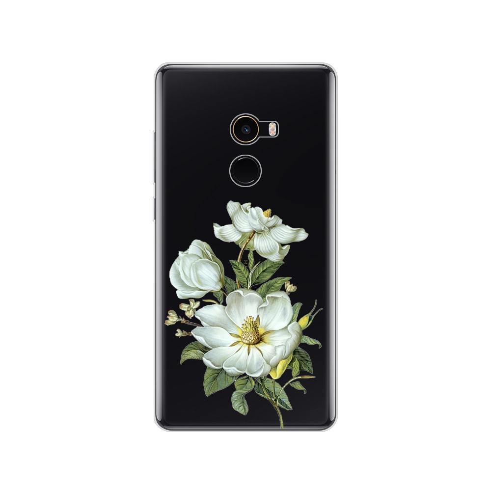Pouzdro pro Xiaomi Mix 2 Soft Silicon TPU Pouzdro pro Xiaomi Mi Mix 2 Mix2 Zadní kryt Ochranný zadní kryt Transparentní Coque Shell