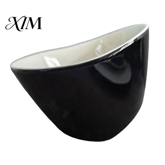 Rückstandsfreier Tee-Aufgussbecher Keramik Neigbarer Teetasse mit Siebeinsatz, Integriertes Sieb Tragbarer Becher, Filter 350ml Fassungsvermögen, Wasserabtrennung
