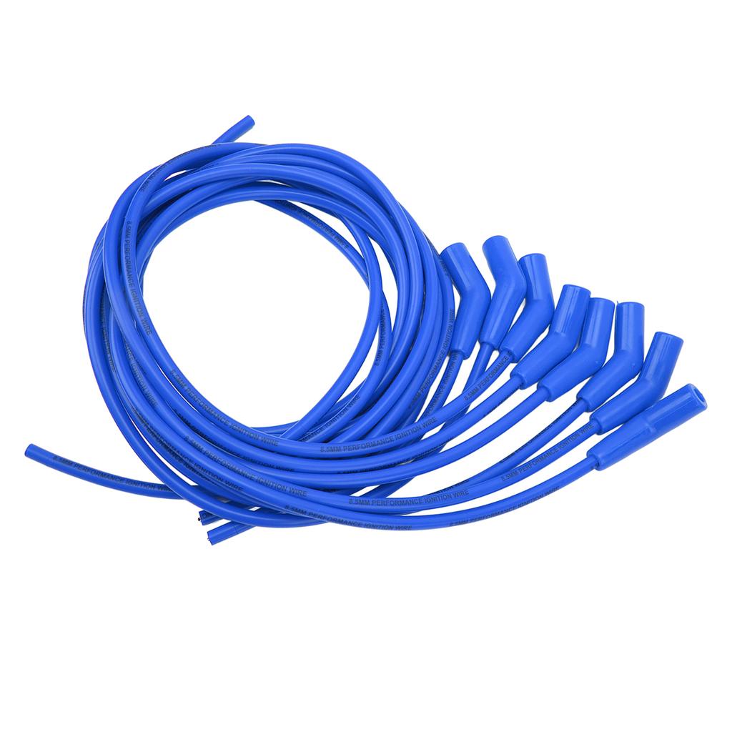 45 Degrees  135 Degrees  Sparking Plug Ignition Wire Set with Dustproof Cover High Performance 8.5mm Diameter