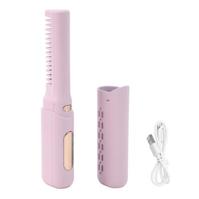 Wiederaufladbarer Mini-Haarglätter, 3 einstellbare Temperaturen, 2000 mAh, Verbrühschutz, Typ C, kabellos