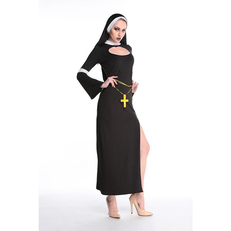 Game Uniform Halloween Cosplay Nun Costume Themed Party Party Stage Costume Performance Costume