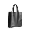 NICE SELECTION Tote Bag for Men and Women, Large Capacity, A4 Size, Vertical, Gusseted, PU Leather and Synthetic Leather, 2-Way, Lightweight, Can Be