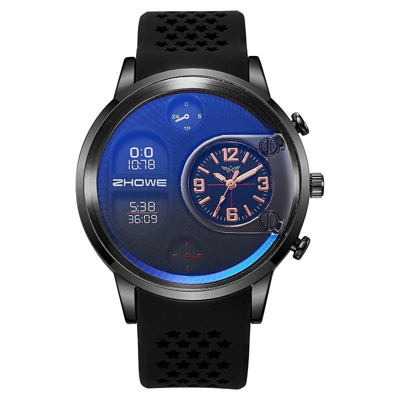 Silicone Fashion Casual Large Dial Men S Quartz Watch