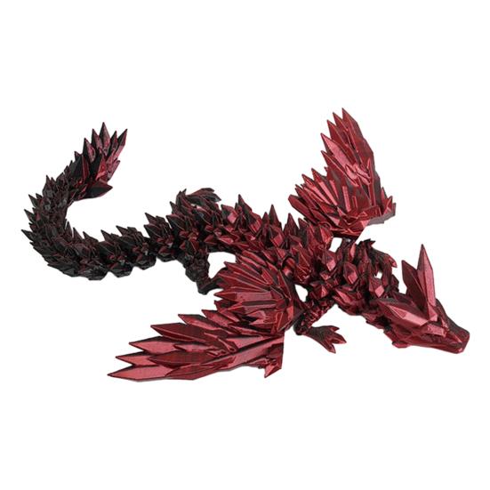 

3D-печатная фигурка летающего дракона с подвижными суставами, китайская фигурка дракона, шарнирная модель крылатого дракона, игрушка-фиджет, настольное украшение, орнамент 20cm