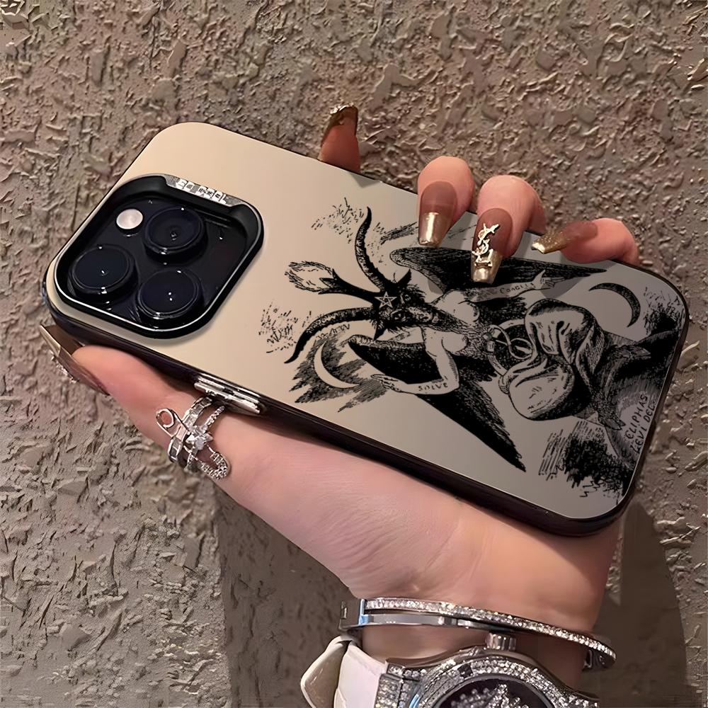 Luxury Angel Death Demon Phone Case For IPhone 17 Pro Max 16 Pro Max 15 14 13 11 12 Mini Xs X Xr 7 8 Plus Se Color Silver Cover