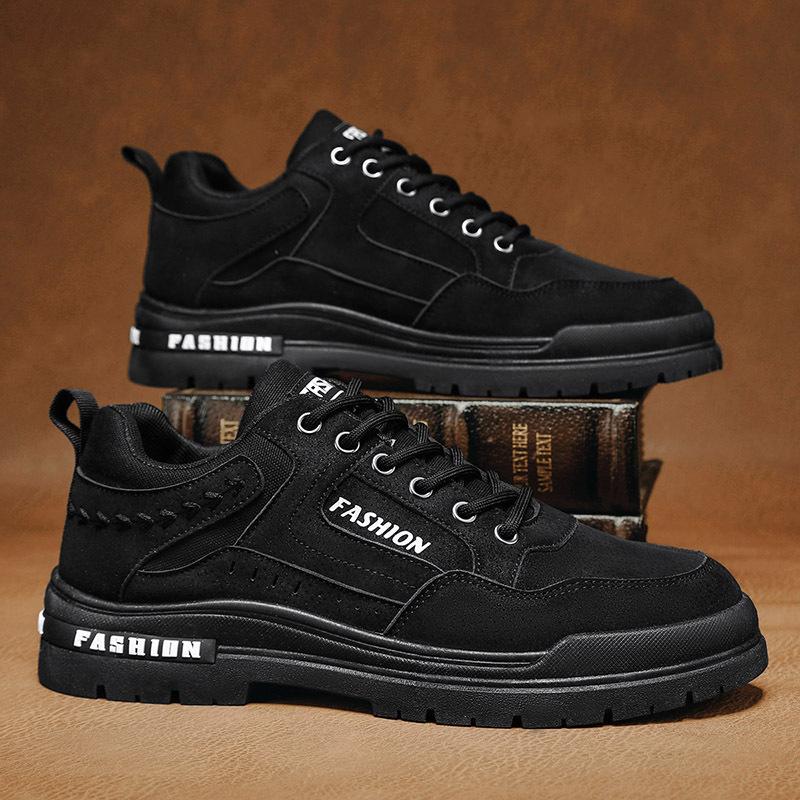 

New winter casual low-top board shoes wear-resistant waterproof and non-slip platform boots KS 39 чёрный
