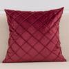 Ins Sofa Pillowcase Simple Checked Home Decoration Pillow Solid Color Velvet Cushion Cover