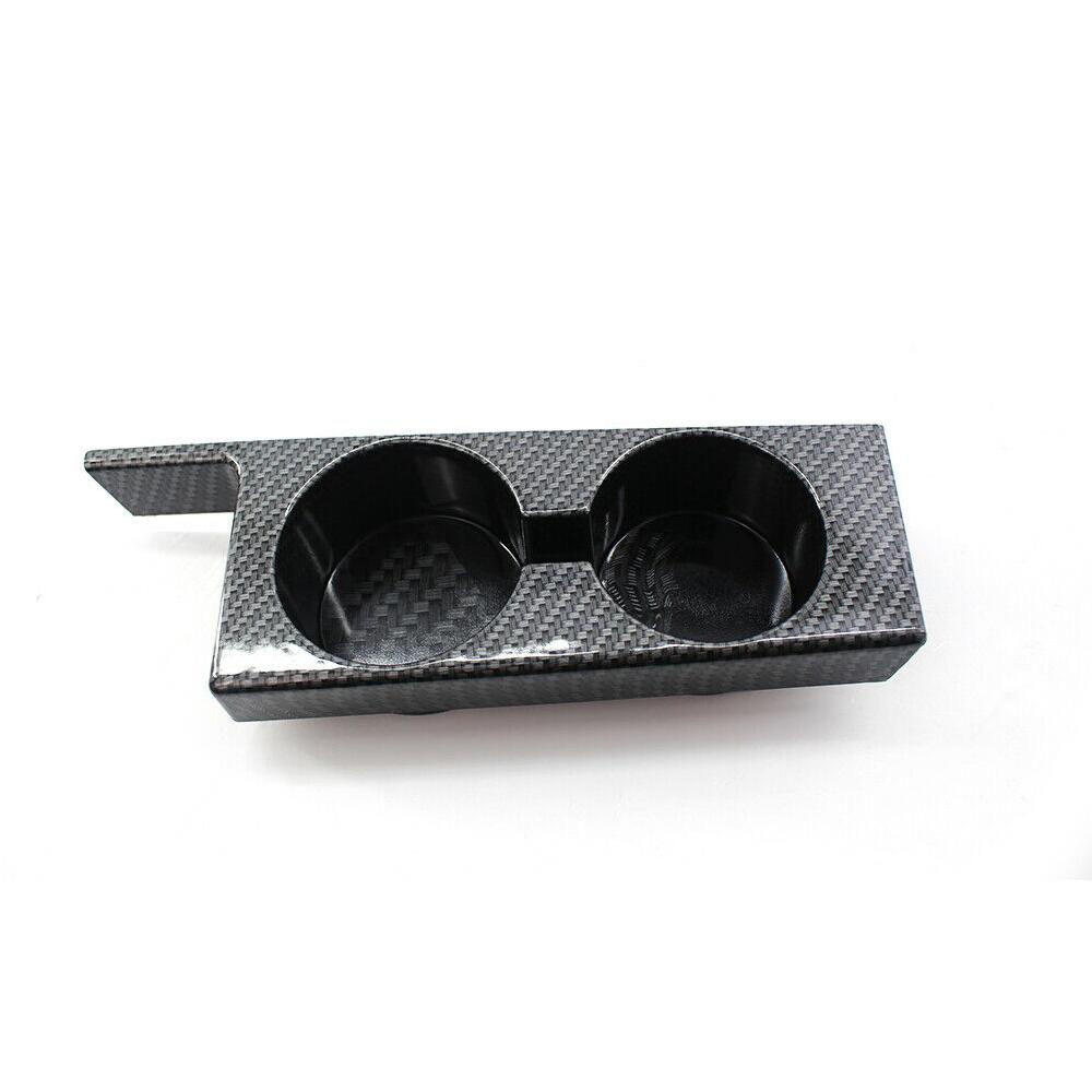 Double Cup Bracket On The Center Front Console Peach Wood/Carbon Fiber Pattern For BMW E39 525i 528i 530i 540i M5 1997-2003