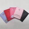 Leather Style Character Id Card Clip Hollow Out Character Design Multiple Card Slots Storage Protective Cover Gift