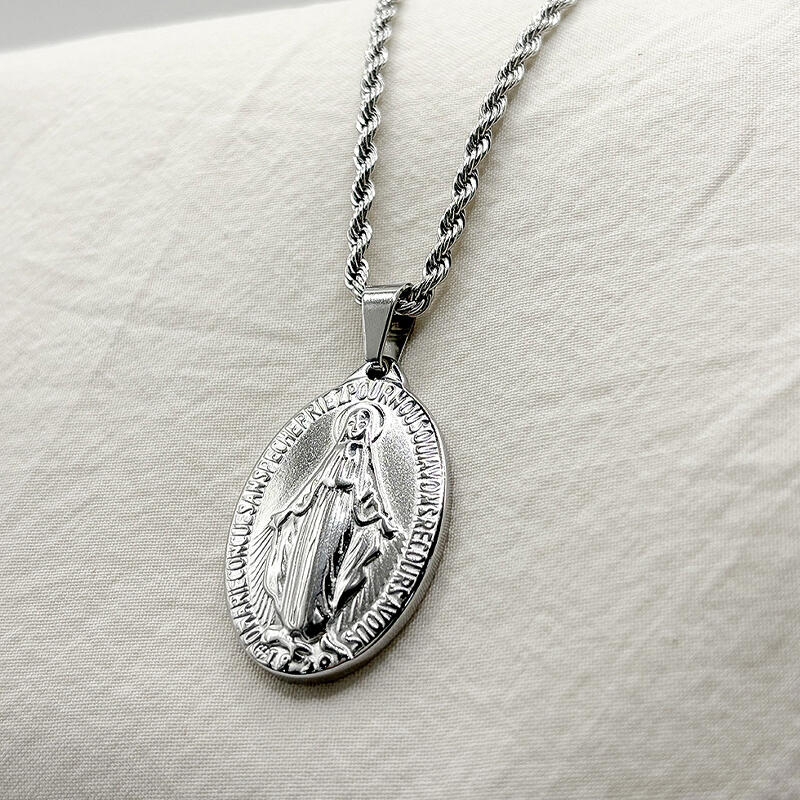 Miracle Medal Necklace, Medal of the Holy Spirit, Miracle Medal, Catholicism