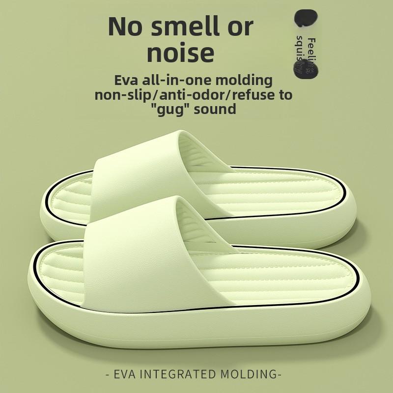 Papuci reci pentru bărbați, cu talpă groasă pentru baie, EVA pentru uz casnic, anti-alunecare și fără miros pentru picioare pentru uz casnic, pentru interior și de vară pentru femei