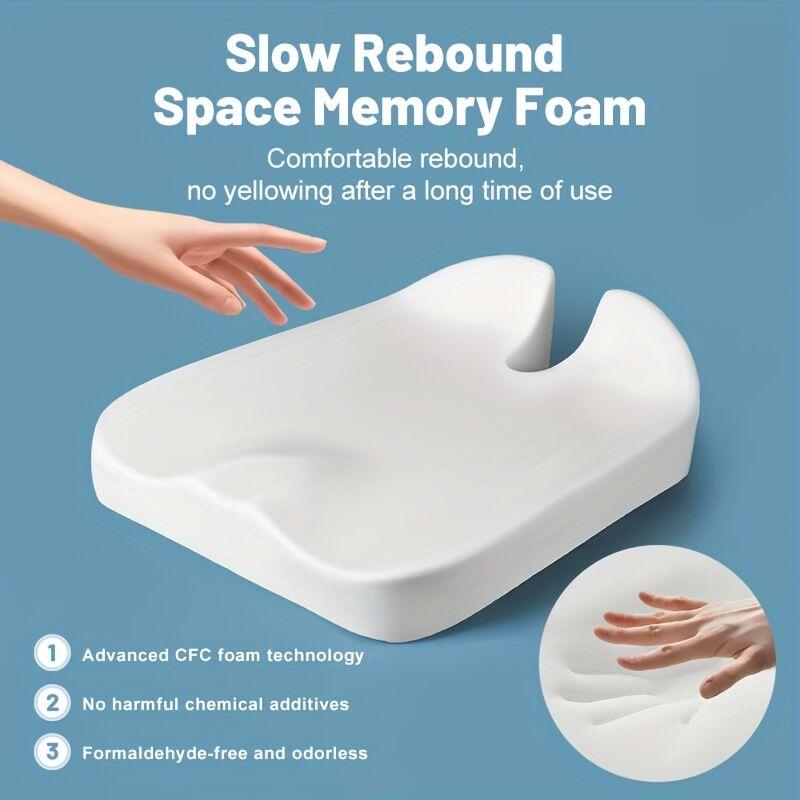 Car Coccyx Sitting Cushion Pad Heightening Wedge Booster Seat Cushion for Driving, Truck Driver,for Truck Accessories