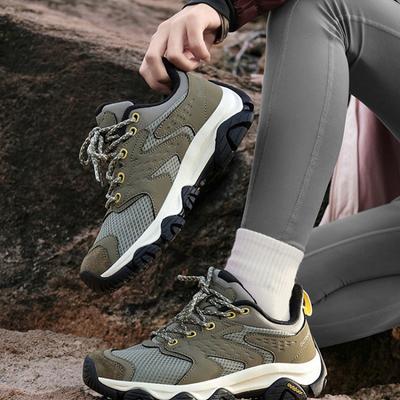 Mens Hiking Shoes Outdoor Trekking Footwear Low-Cut Breathable Canvas Trail Running Fall