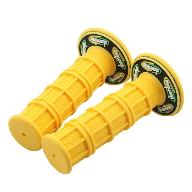 

Универсальная 7/8 22 24 мм ручка руля мотоцикла ручка руля Domino ATV Dirt Pit Bike Racing Мотокросс Гелевая резина Тормоз G жёлтый