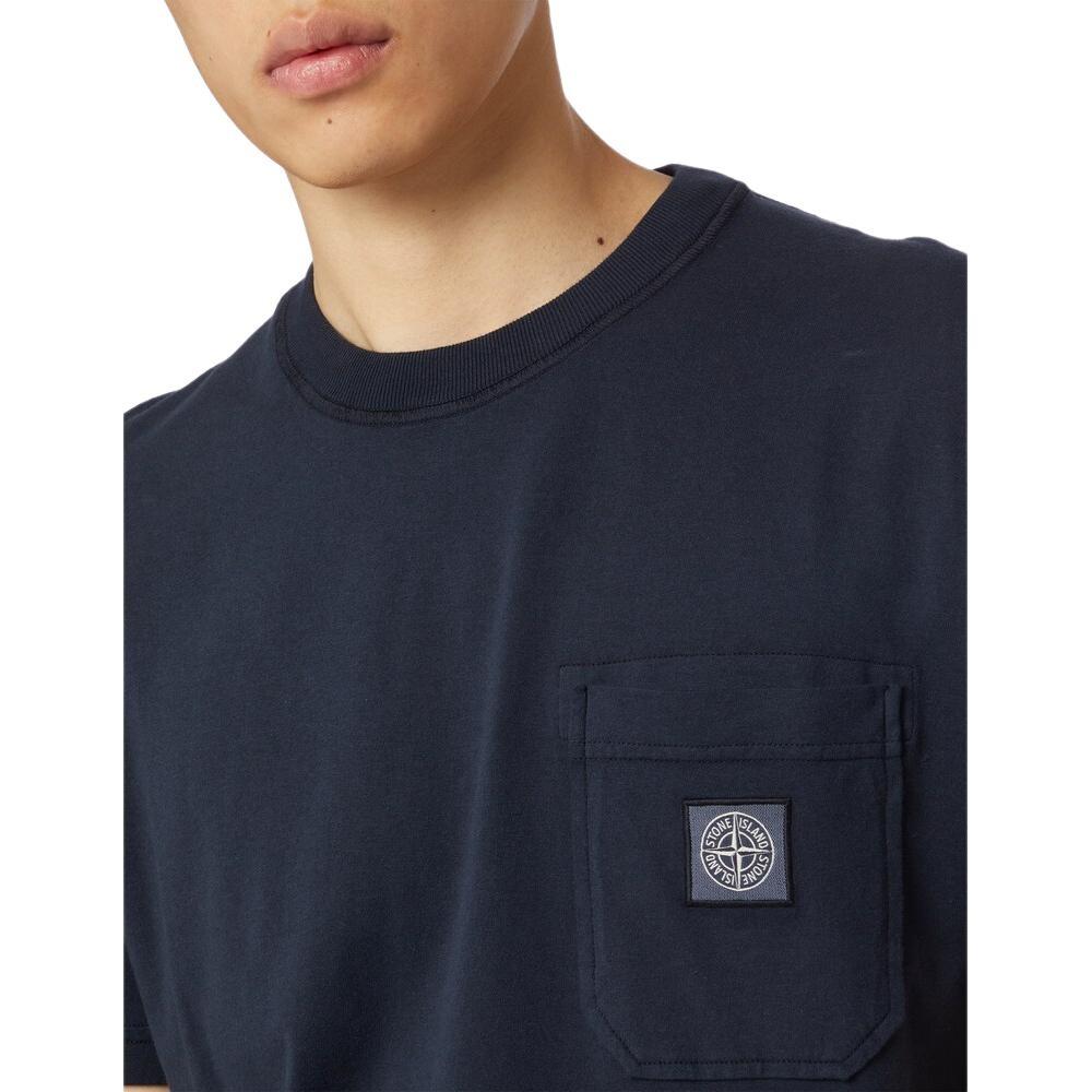 STONE ISLAND Plain Logo T-shirt 'Black' Men's 101521957-A0020